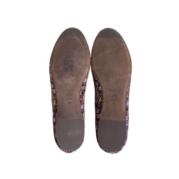 Tory Burch holiday jacquad/gold 5mm smoking slipper, size 11, BNIB,MSRP$313 - Picture 6 of 8